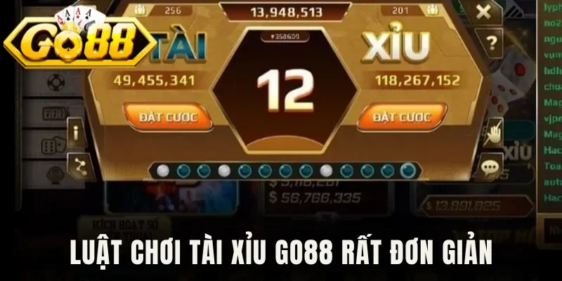 Luật chơi tài xỉu Go88 rất đơn giản